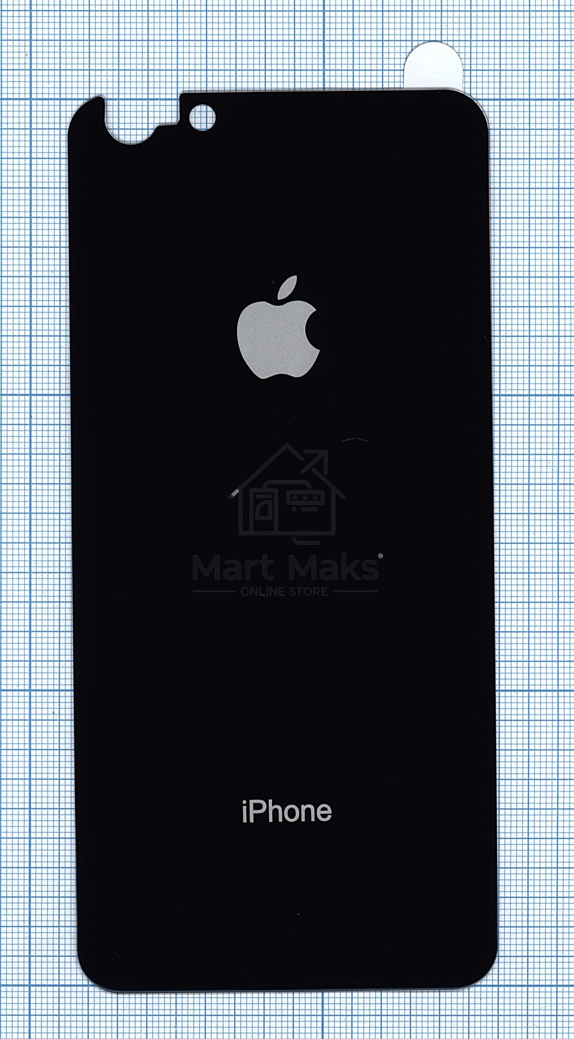 Защитное заднее стекло для iPhone 6/6S Plus черный