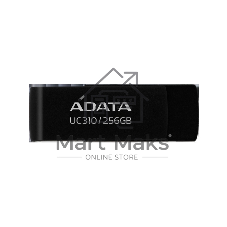 Флешка USB ADATA R/W 256GB USB 3.2 Gen1 UC310-256G-RBK черный