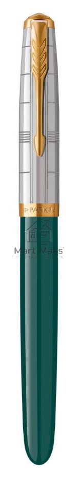Ручка перьевая Parker 51 Premium (CW2169074) Forest Green GT F сталь нержавеющая, подарочная коробка