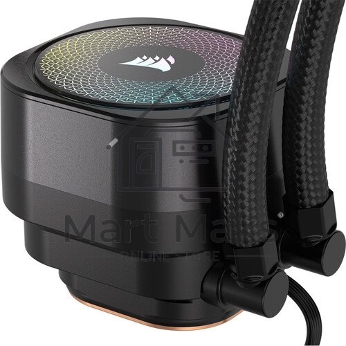 Система жидкостного охлаждения Corsair NAUTILUS 240 ARGB (240мм, черный, ARGB/ Fans: 2x120мм, 74.37CFM, 34dBA, 2100RPM/ S: 1851, 1700, AM5, AM4)