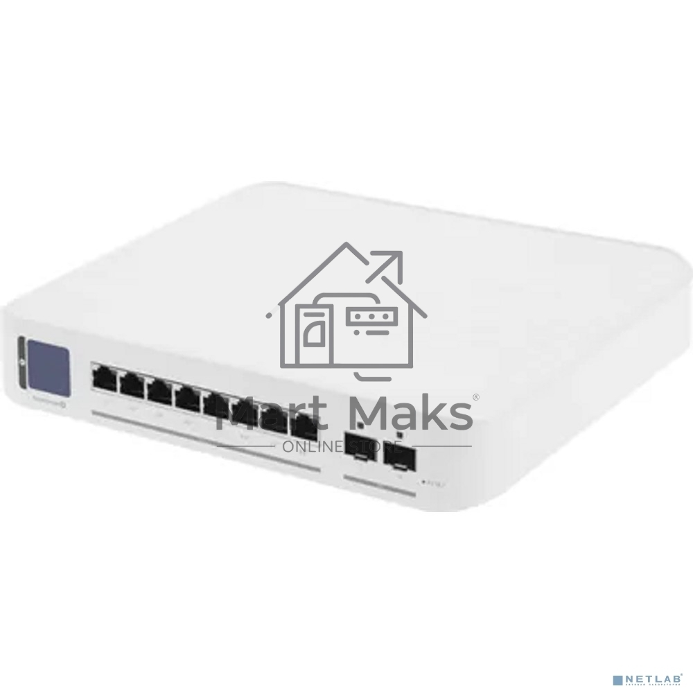 Коммутатор PoE в стойку Ubiquiti UniFi Switch Enterprise 8 PoE [USW-Enterprise-8-PoE] 8х 2.5G RJ45, 2х 10G SFP+, раздача 120 Вт