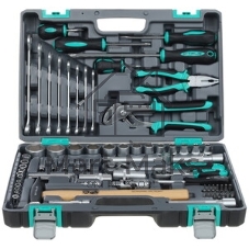 Набор инструментов Stels 141041/2'' 1/4'' CrV пластиковый кейс  76 предм.