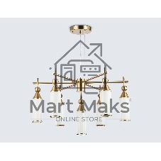 Люстра Ambrella light LH55278/7 BS/FR латунь/белый матовый E14*7 max 40W D640*1390