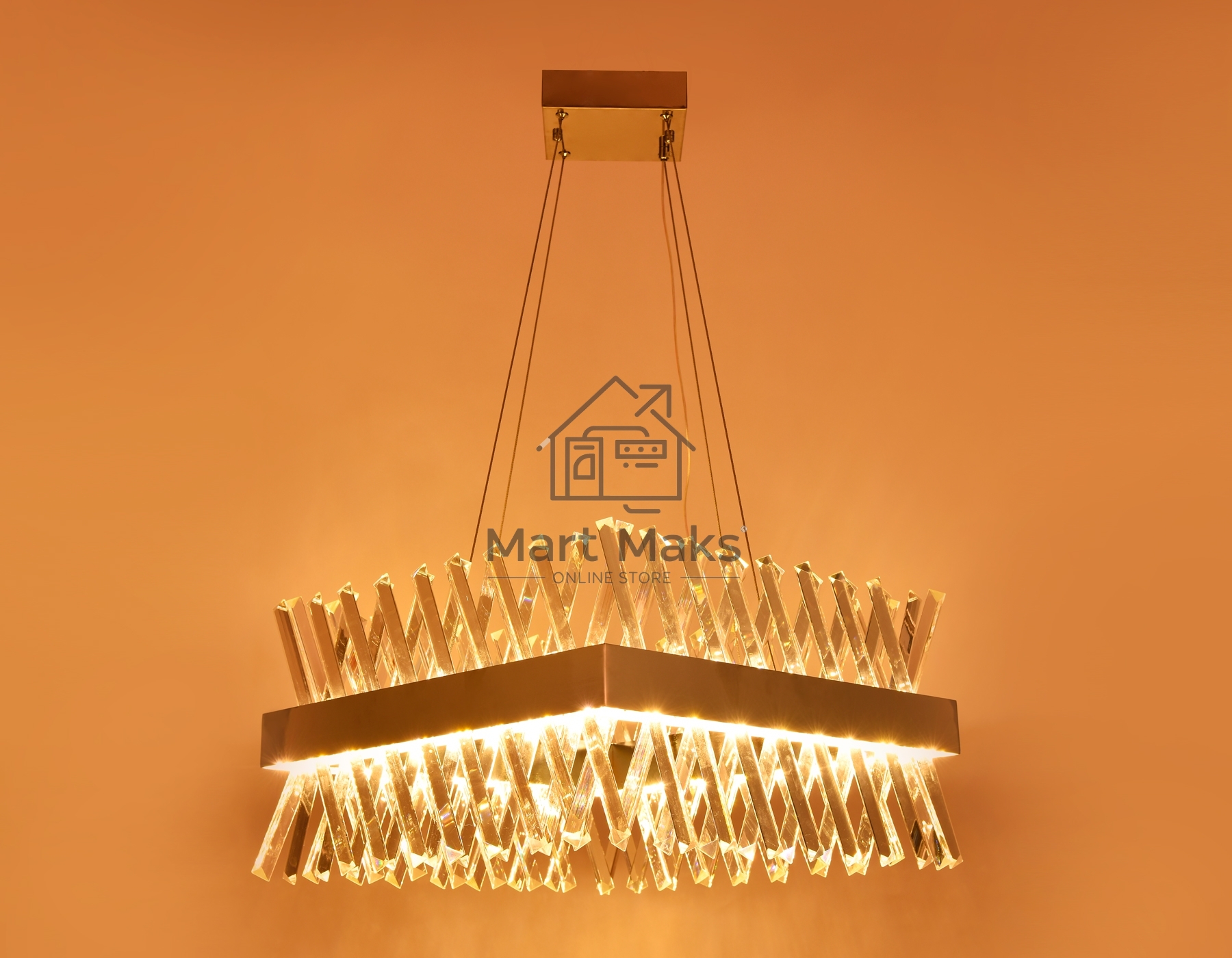 Светильник Ambrella light TR5315 CH/CL хром/прозрачный 144W 500*500*750 (Без ПДУ)