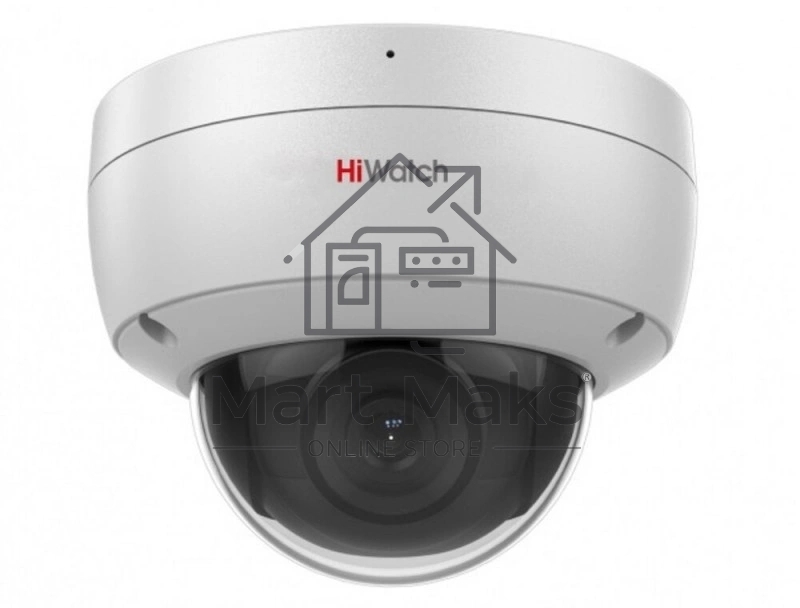 Уличная купольная 2Мп IP-камера HiWatch DS-I252L(B) (4мм) - с LED-подсветкой до 30м и технологией ColorVu