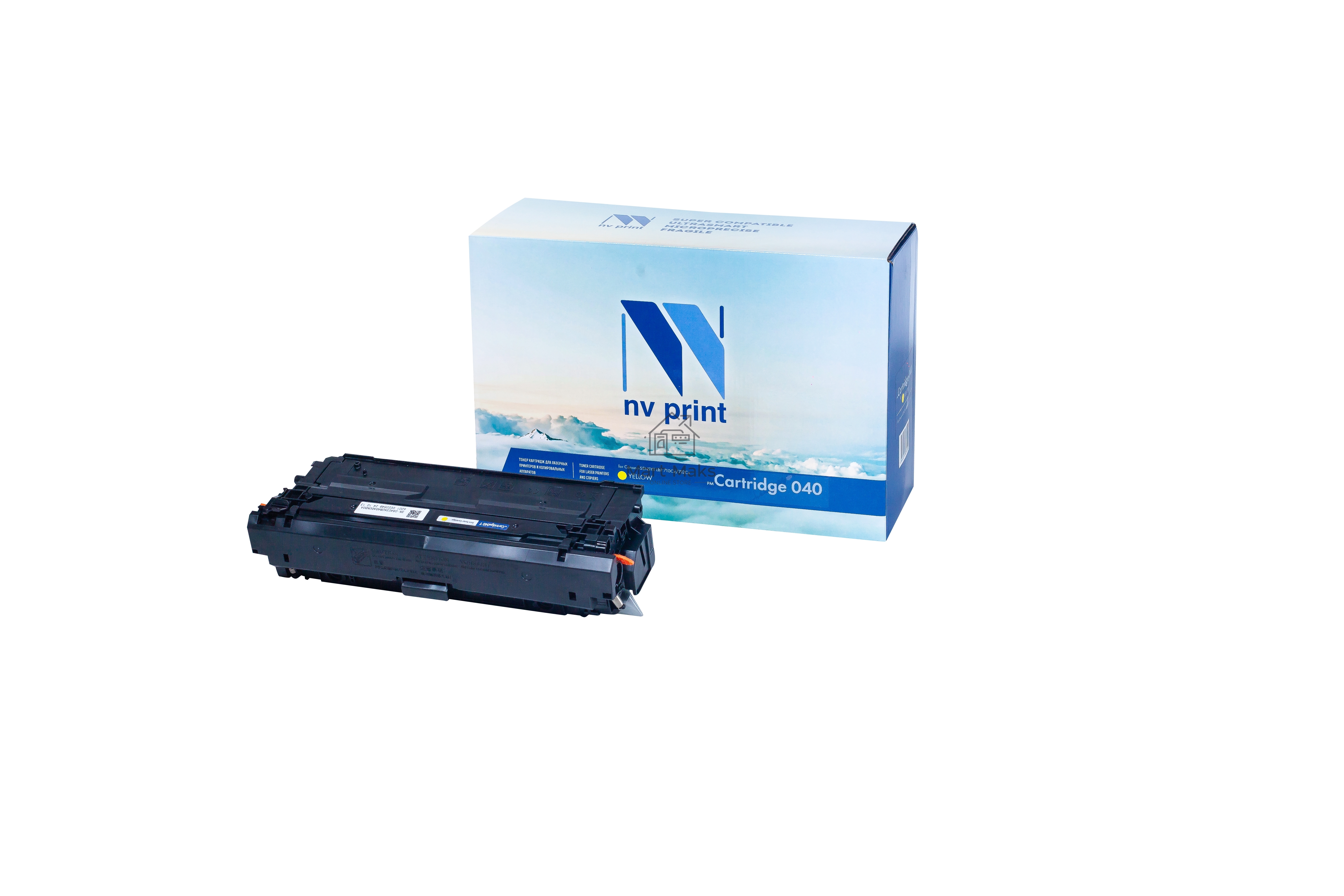 Картридж лазерный NVPrint совместимый NV-040 Yellow для Canon i-SENSYS LBP 710Cx/712Cx (5400k)