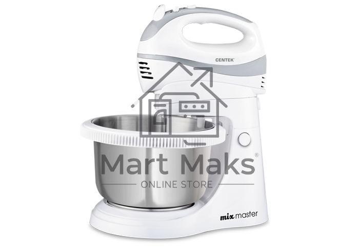 Миксер Centek CT-1107 белый/стальной