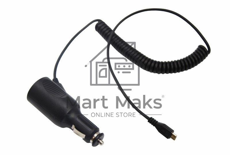 Автозарядка с индикатором microUSB (АЗУ) (5 V, 2000 mA) шнур спираль до 2 м Rexant