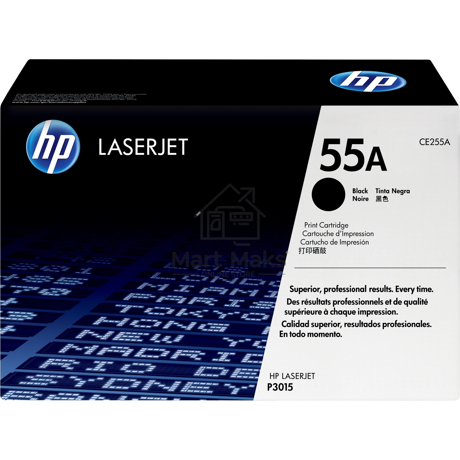 Картридж лазерный HP CE255A черный LJ P3015 (6000стр.)