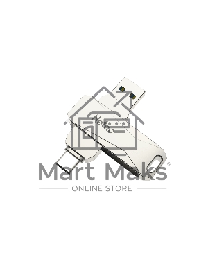 Флешка USB Netac U782C, 256Gb, USB 3.0, серебристый