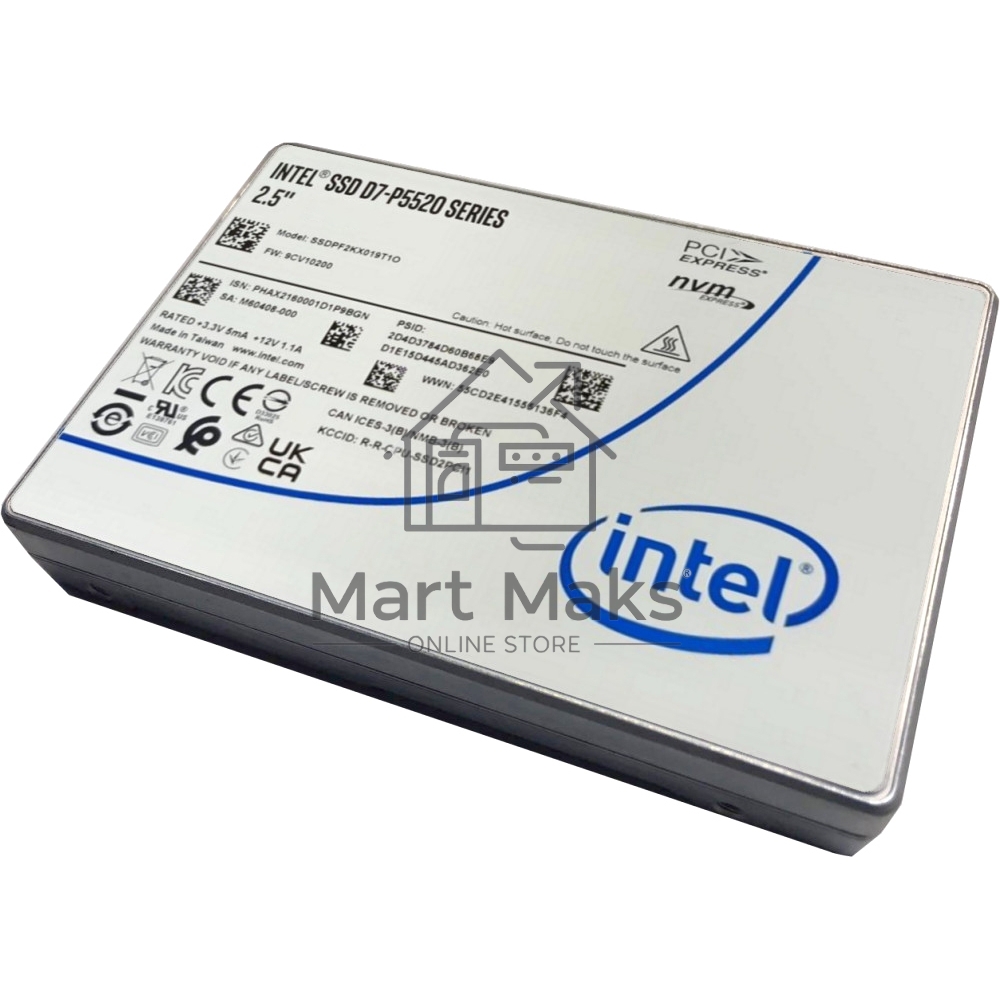 Накопитель SSD INTEL PCIE 15.36TB TLC D7-P5520 SSDPF2KX153T1N1