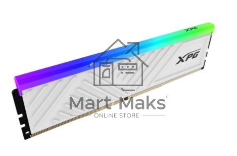 Оперативная память XPG Spectrix D35G, DDR4, 32GB (1x32GB), 3200MHz, CL16, DIMM, с радиаторами, RGB, белый