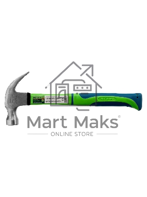 Молоток-гвоздодер Сибртех,450г, фибергласовая обрезиненная рукоятка Сибртех