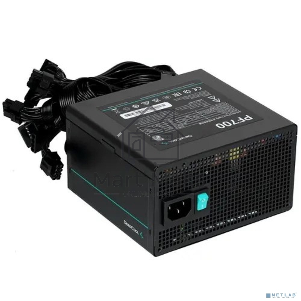 Блок питания Deepcool / GamerStorm PF700, 700Вт, 80 PLUS, 120мм, черный