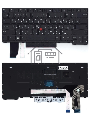 Клавиатура для ноутбука Lenovo ThinkPad L14 gen 1/2 черная