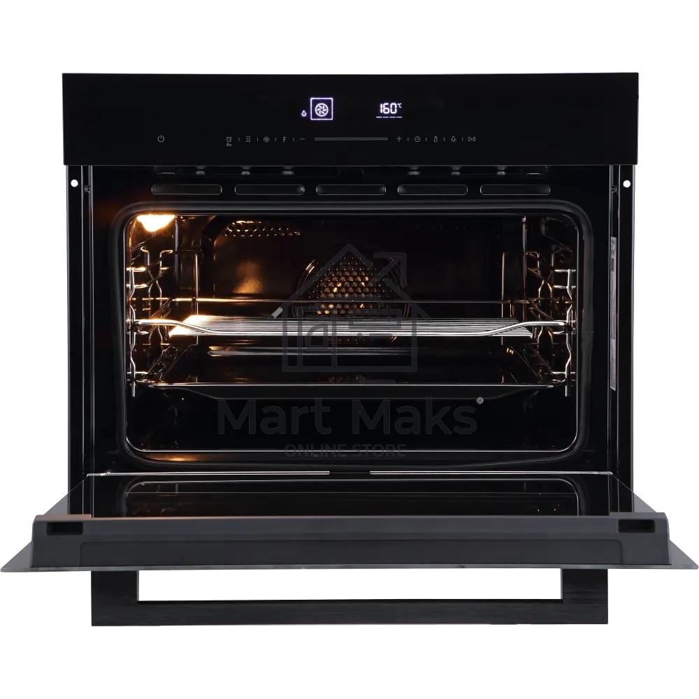 Встраиваемый духовой шкаф Kuppersberg KHT 616 Black компактный, ШхВхГ: 59.5х45.4х56.5 см, 50 л, А+, гидролизная очистка, черный