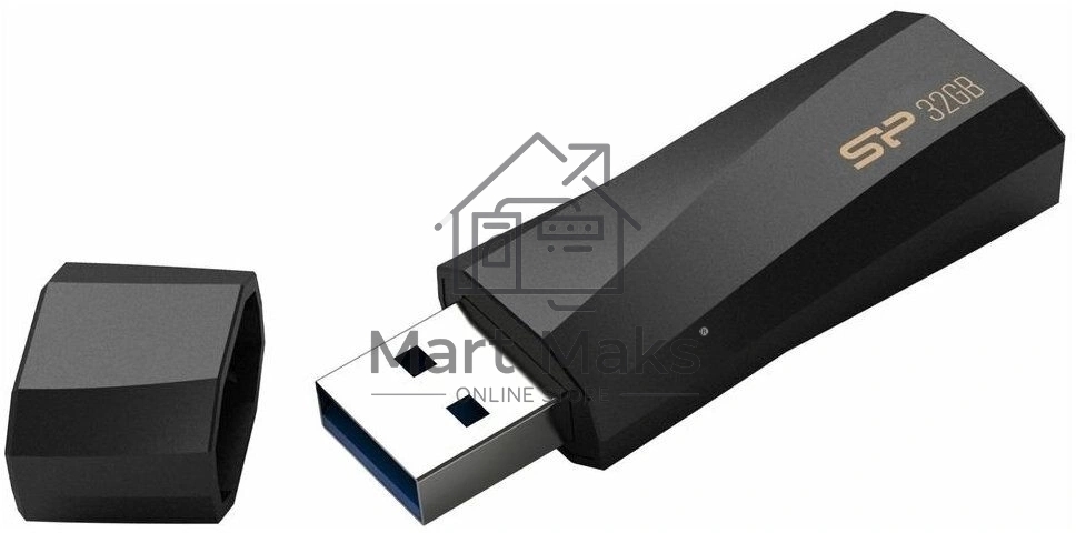 Флешка USB R/W 32Gb Silicon Power Blaze B07, USB 3.0, черный