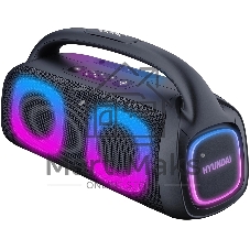 Колонка портативная Hyundai H-PS1027 черный 80W 2.0 BT 10м 3600mAh
