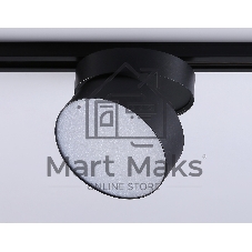 Трековый однофазный светодиодный светильник Ambrella light GL6877 BK черный LED 16W 3000K D115*90