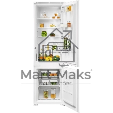 Встраиваемый холодильник ELECTROLUX ENS3SE18S скользящие направляющие, без No Frost, электронное управление, полезный объём: 249 л (179 + 70 л), перенавешиваемые двери, 54x54.1x176.3 см, белый