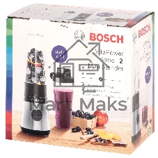 Блендер стационарный Bosch MMB2111S черный, 450 Вт, 1 скорость