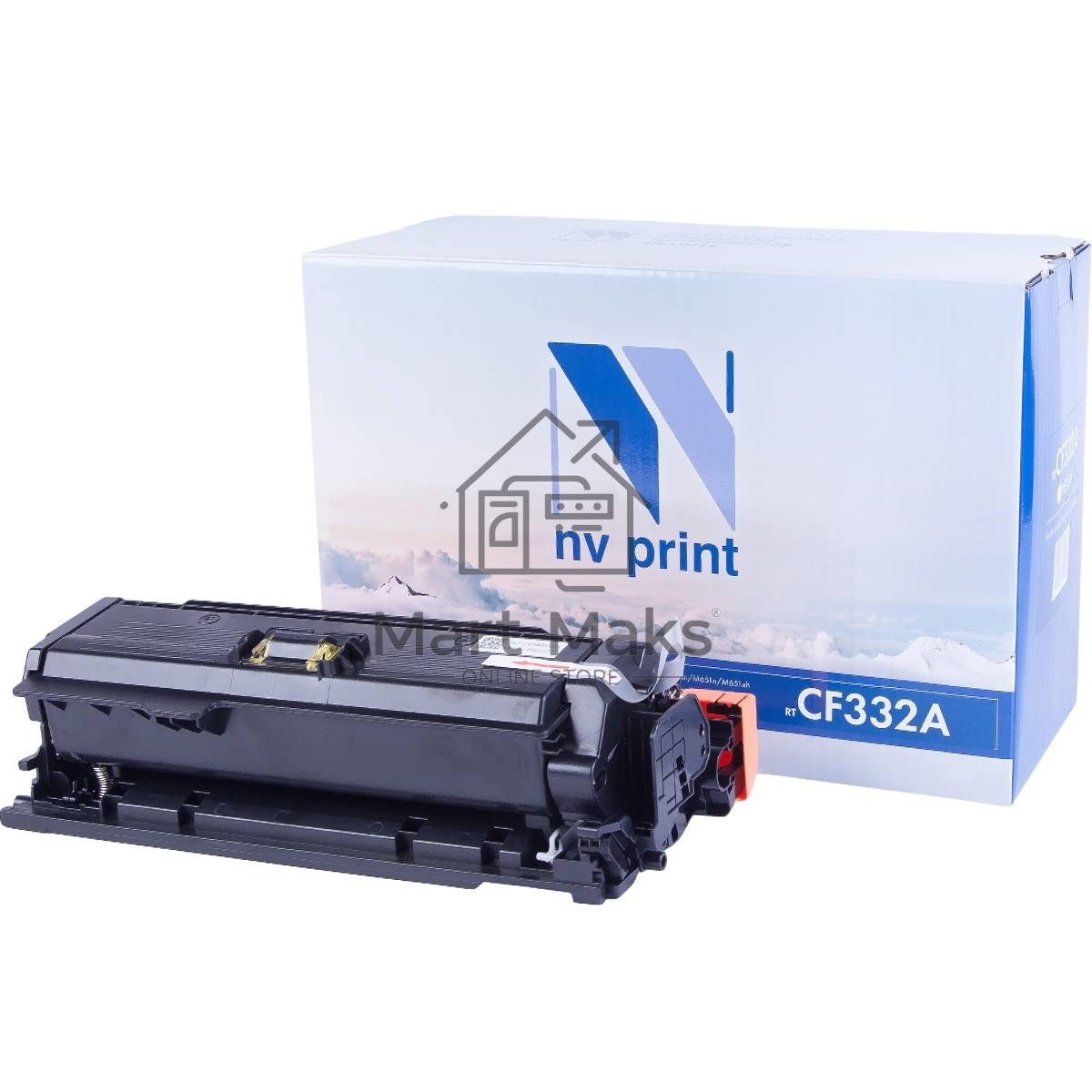 Картридж NVPrint совместимый HP CF332A желтый для LaserJet Color M651dn/M651n/M651xh (15000k)