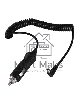 Автозарядка с индикатором Rexant (разъем 1.4х3.4) (АЗУ) шнур спираль 1.5 м