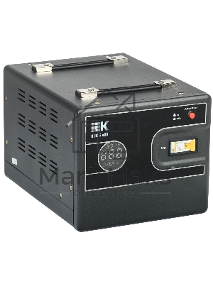 Стабилизатор напряжения IEK Hub 5кВА однофазный черный (IVS21-1-005-13)