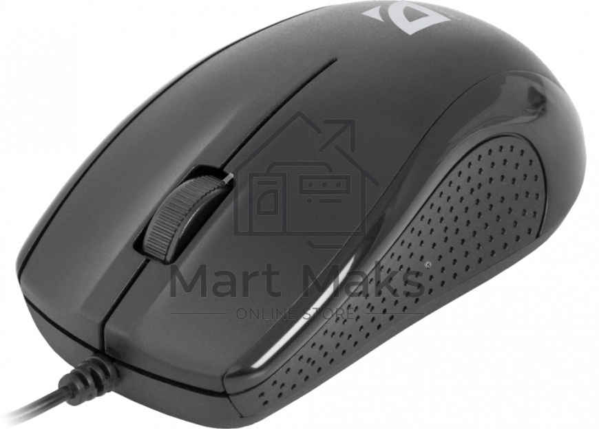 Мышь проводная Defender Optimum MB-160 черный, 1000 dpi, USB, кнопки - 3