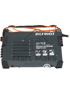 Сварочный аппарат Patriot WM160D инвертор ММА 6.8кВт