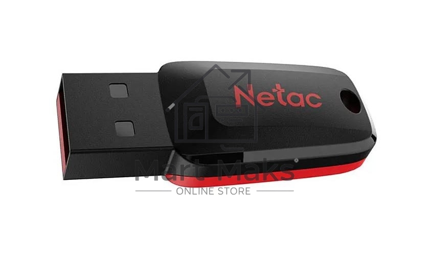 Флешка USB R/W R/W Netac U197 8Gb <NT03U197N-008G-20BK>, USB2.0, пластиковая, черная