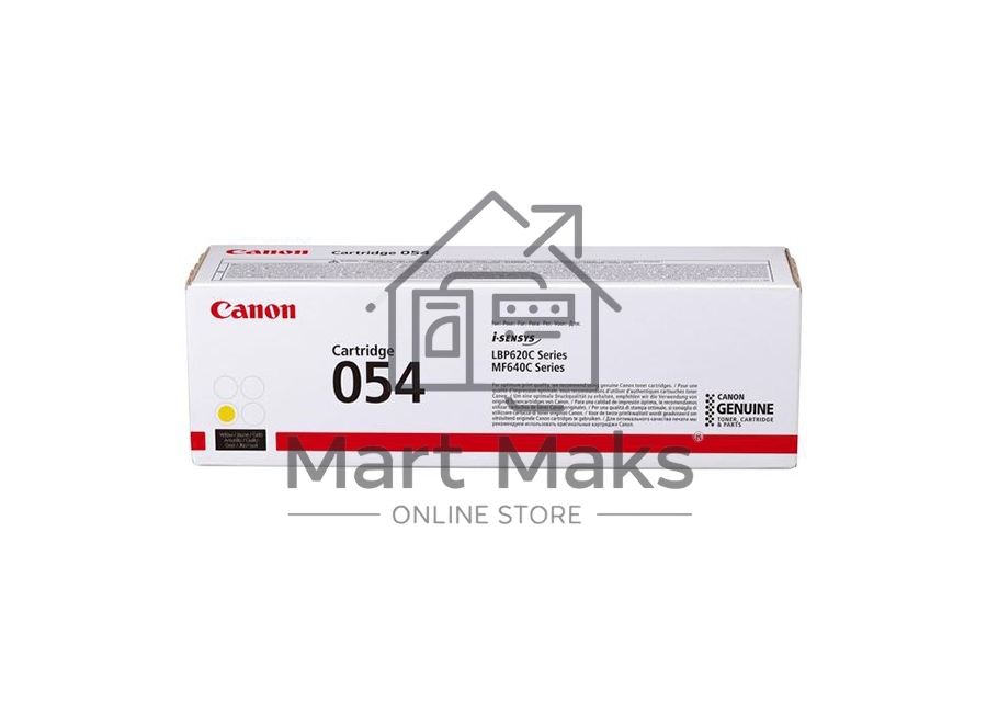 Картридж лазерный Canon 054 Y (3021C002) желтый (1200 стр.) для Canon i-SENSYS серий MF640, LBP620.