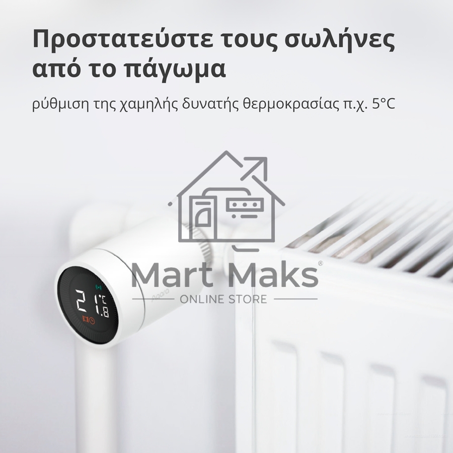 Термоголовка Aqara Smart Radiator Thermostat E1 (SRTS-A01) для радиат. резьбовой