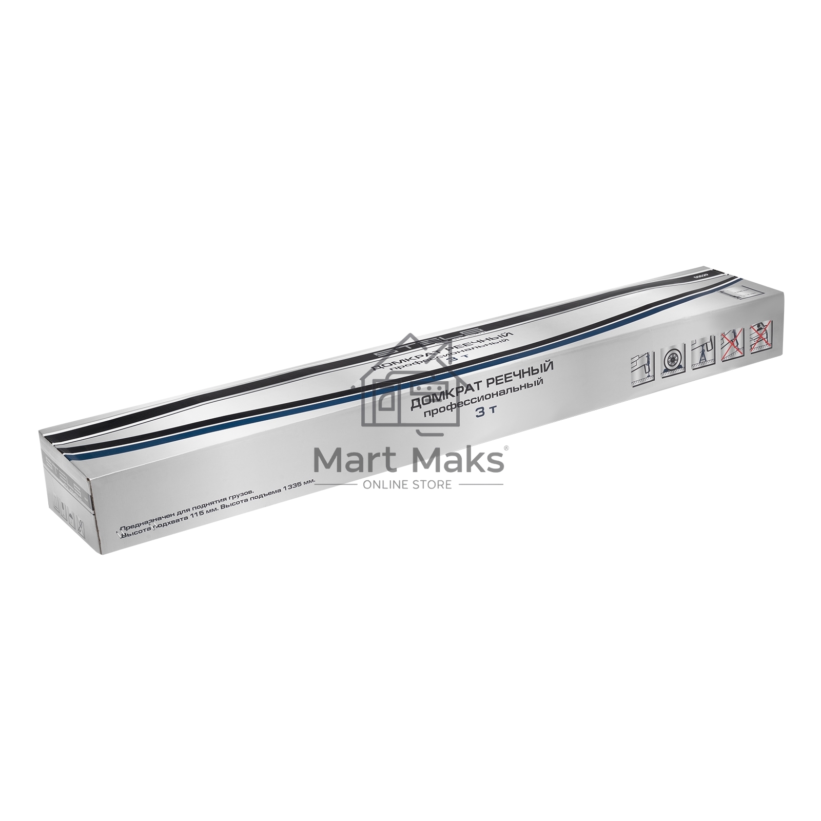 Домкрат STELS 50529реечный профессиональный 3 тонны 115-1335мм high jack