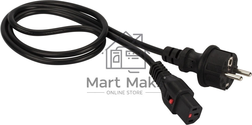 Шнур питания Lanmaster LAN-PP13L/SH-0.5-BK C13-Schuko проводник.:3x0.75мм2 0.5м 220В 10А черный
