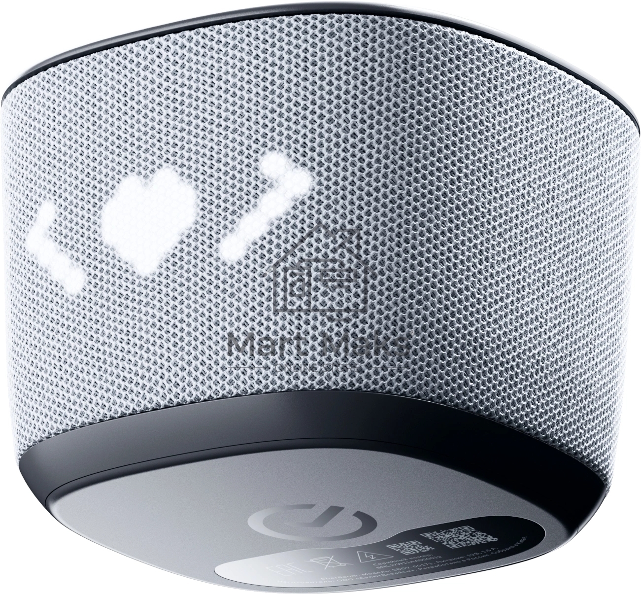Умная колонка Sber Boom Home SBDV-00171G Салют серый 8W Mono BT/Wi-Fi (без.бат)