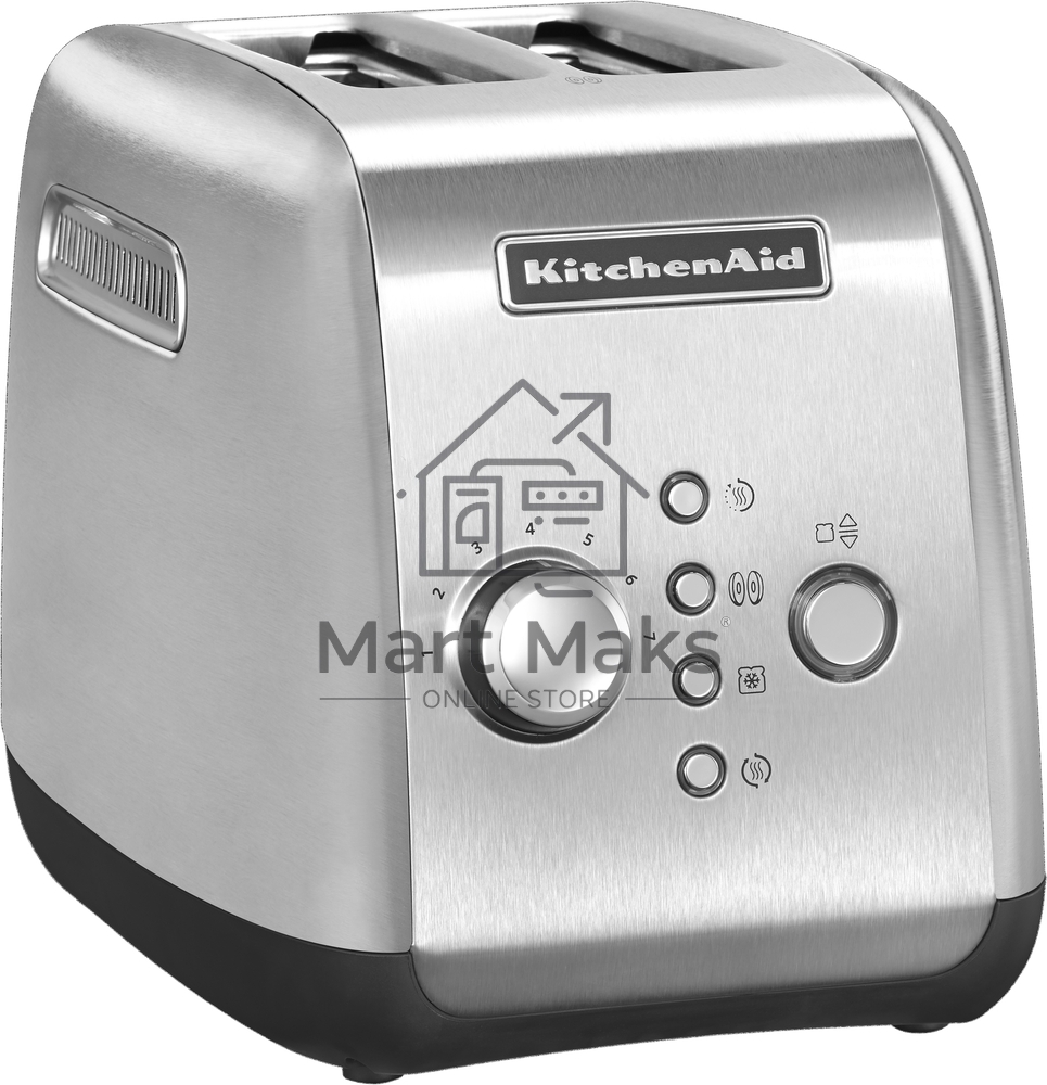 Тостер KitchenAid 5KMT221ESX на 2 тоста моторизованный, нержавеющая сталь