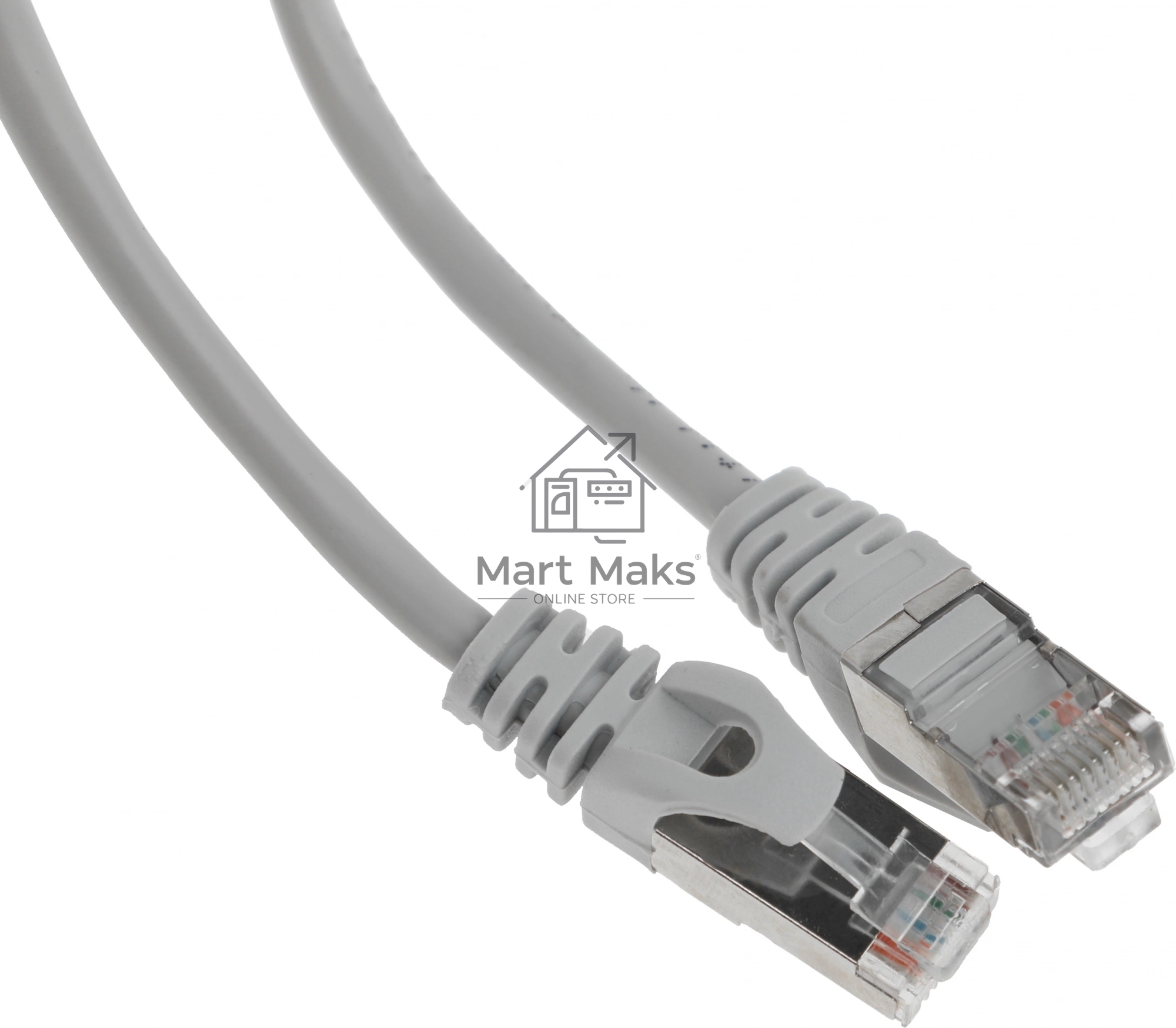 Патч-корд FTP Cablexpert кат.5e, 1м, литой, многожильный (серый)