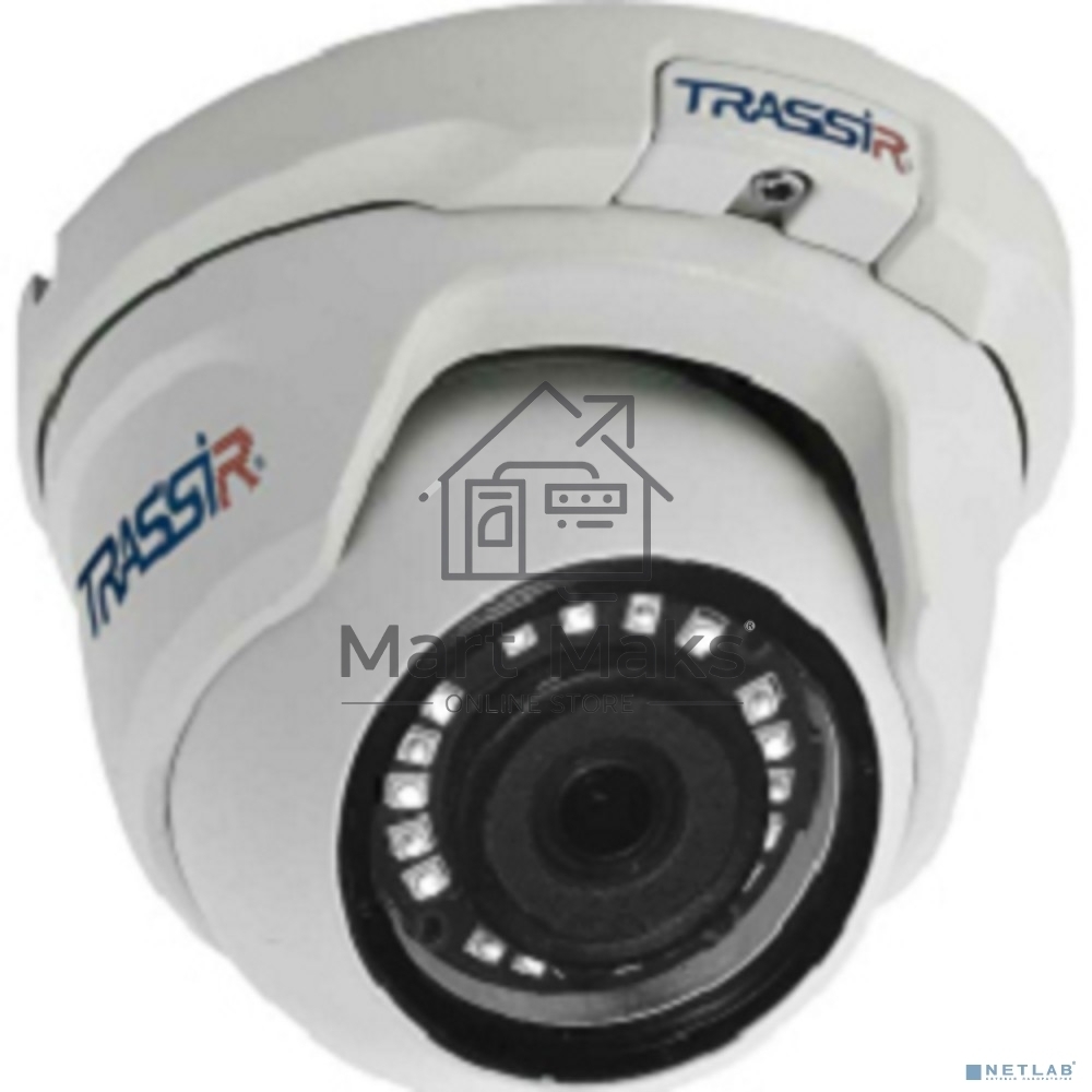 Камера видеонаблюдения IP TRASSIR TR-D4S5 v3 2.8(D) Уличная 4Мп IP-камера с ИК-подсветкой. Матрица 1/3