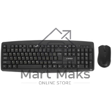 Комплект клавиатура+мышь Gembird KBS-8000 беспроводной, USB, 1600 DPI, чёрный