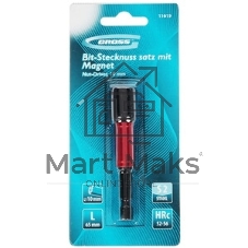 Бита с торцевой головкой GROSS, магнит. Nut-Driver, 10 мм, S2Gross 11619