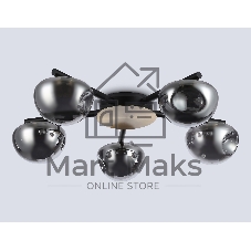Светильник Ambrella light LH12009/5 BK/GD/SM черный/золото/дымчатый 30W 3000K D790*180