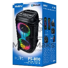 Колонка портативная SVEN PS-800 черный 100W 2.0 BT 10м 4400mAh