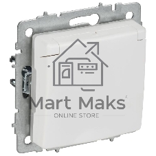 Розетка с з/к/ш с кр. 16А IP44 РСбш10-3-44-БрАБ а/б IEK. BRITE