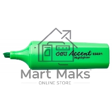 Маркер текстовой Deli ES621green, скошенный пишущий наконечник, 1-5мм, колпачок с клипом зеленый Маркер текстовой Deli ES621green, скошенный пишущий наконечник, 1-5мм, колпачок с клипом зеленый