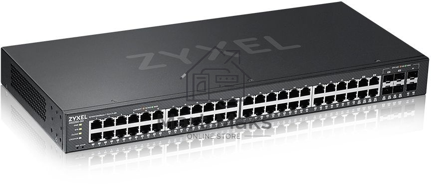 Гибридный L2 коммутатор Zyxel NebulaFlex Pro GS2210-50, rack 19
