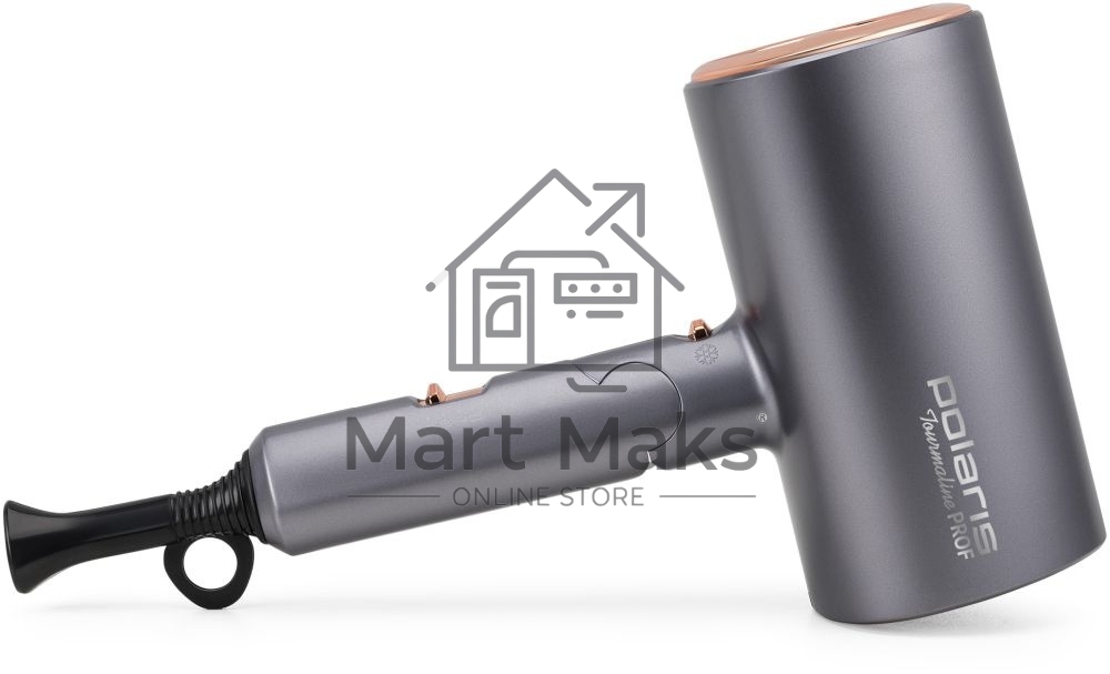 Фен Polaris PHD2090ACi Tourmaline PROF графит/розовое золото Фен 2000Вт