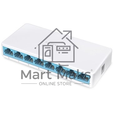 Коммутатор Mercusys MS108, 8 портов Ethernet 100 Мбит/с