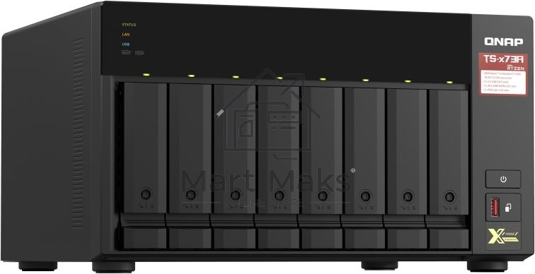 Сетевое хранилище без дисков SMB QNAP TS-873A-8G NAS, 8 trays 3,5