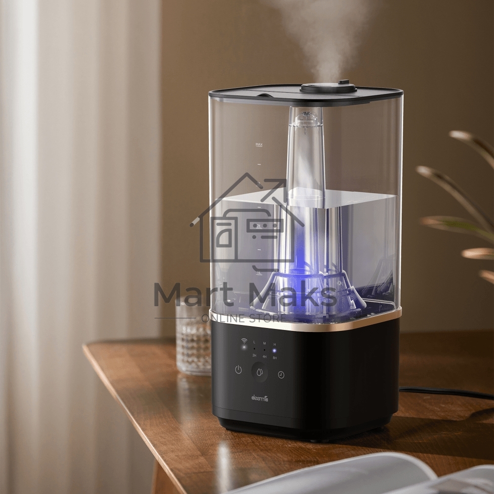 Увлажнитель воздуха deerma Humidifier DEM-F10W, ультразвуковой, с Wi-Fi черный